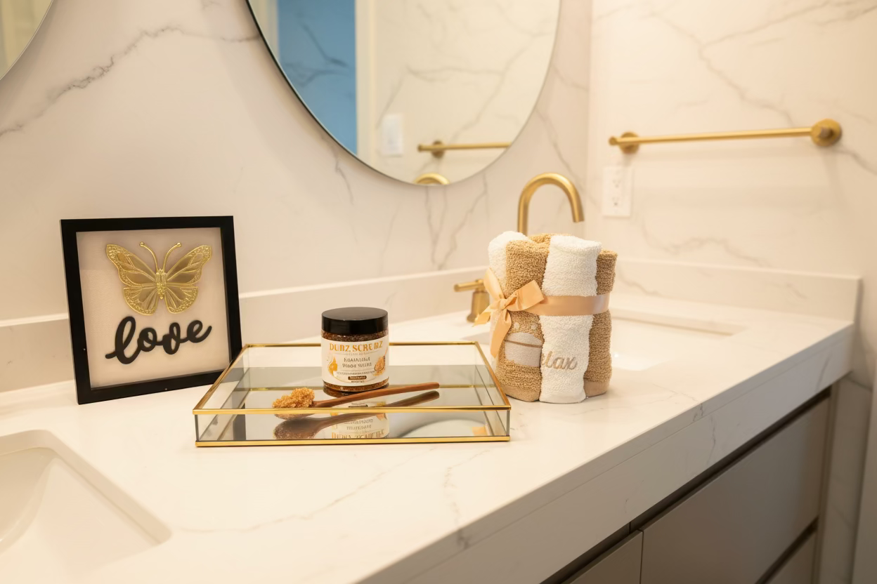 That five star hotel bathroom feeling — at home. ✨ Body Silk by Dubz Scrubz